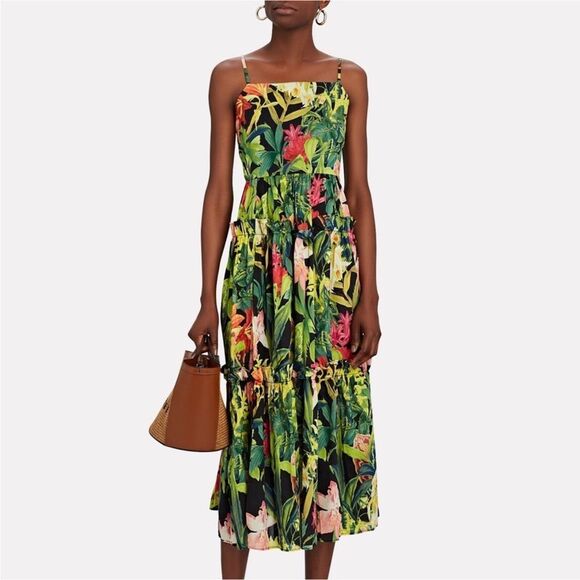 CARA CARA FLORAL PRINT MAXI‎ DRESS WITH OPEN BACK - Picture 1 of 14